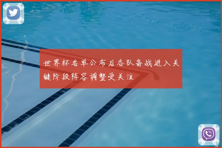 世界杯名单公布后各队备战进入关键阶段阵容调整受关注